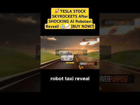 TESLA STOCK SKYROCKETS After SHOCKING AI Robotaxi Reveal! 🤖📈 (BUY NOW?) #tesla