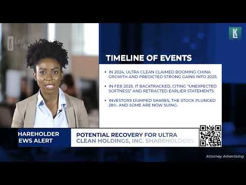Shareholder Alert for Ultra Clean Holdings, Inc. (UCTT)