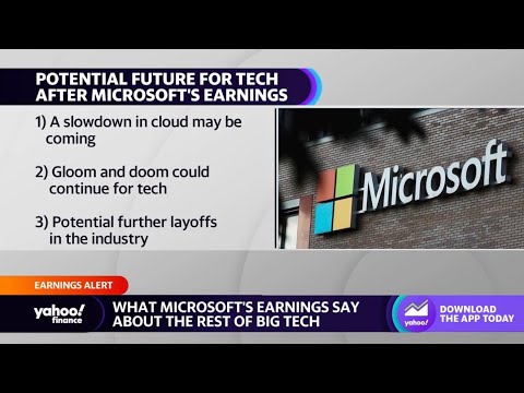What Microsoft’s earnings mean for Big Tech