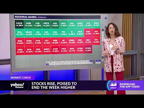 Regional bank stocks rise, Morgan Stanley stock dips amid CEO succession news