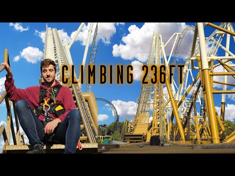 I Climbed The UK&#039;s Tallest Roller Coaster! - Hyperia Coaster Climb