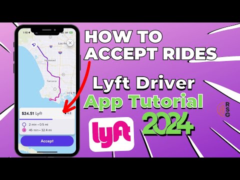 How To Accept Rides On The Lyft Driver App - 2024 Training &amp; Tutorial