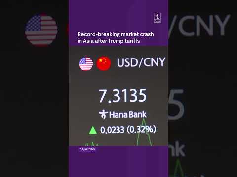 Record-breaking market crash in Asia after Trump tariffs