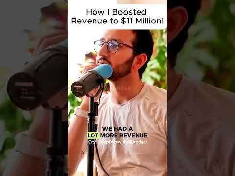 How I Boosted Revenue to $11 Million! | @DeepDivewithAliAbdaal #podcast #shorts #trending