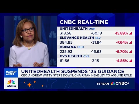 UnitedHealth suspends 2025 guidance, CEO Andrew Witty steps down