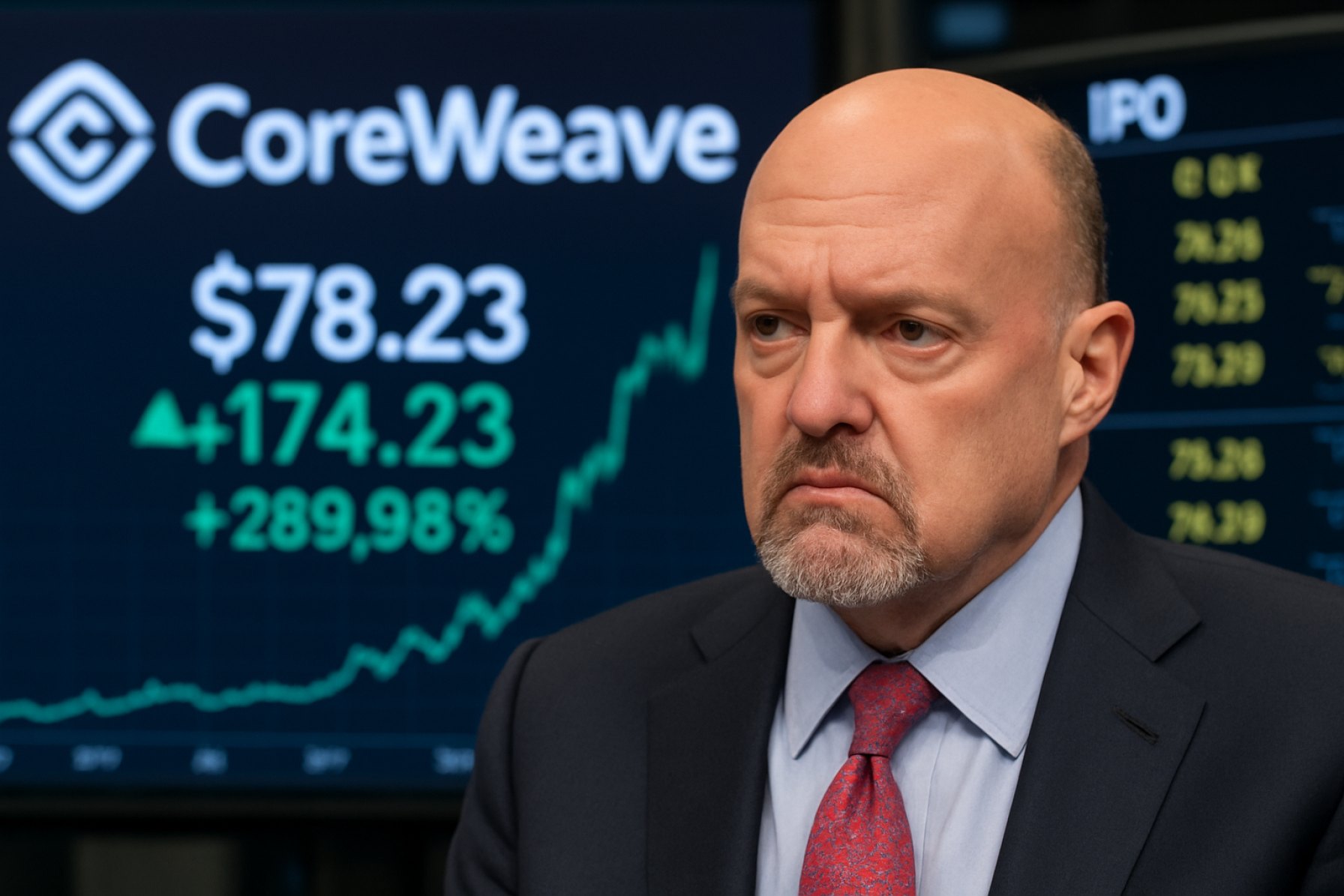 CoreWeave, 2025 IPO's patlama ile %290 artış gösterdi—Ama Jim Cramer'in bahsettiği en popüler yapay zeka hissesi mi?